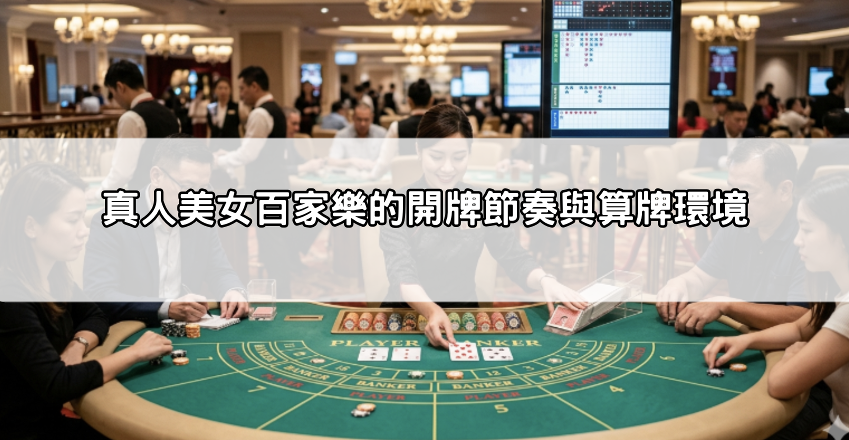 真人美女百家樂的開牌節奏與算牌環境