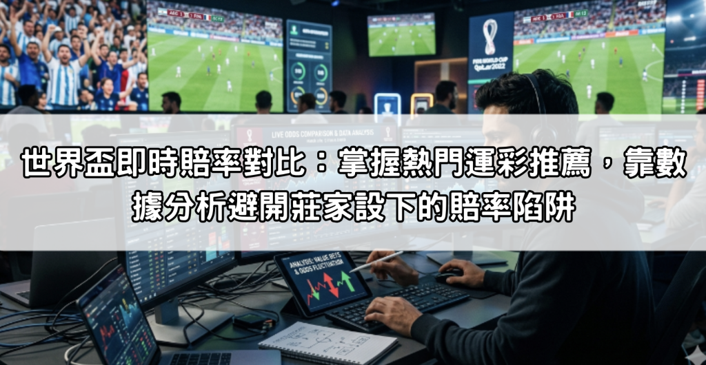 世界盃即時賠率對比：掌握熱門運彩推薦，靠數據分析避開莊家設下的賠率陷阱